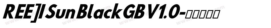 REE]I Sun BlackGBV1.0字体转换
